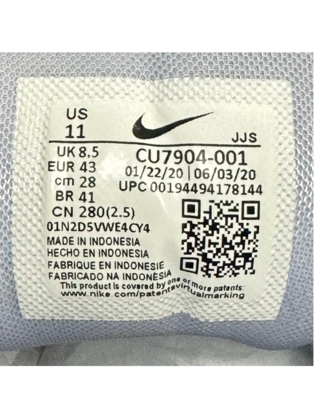 Nike Women's Air Max Verona Ghost Metallic colorway Sneakers CU7904-001 Size 11 - Picture 5 of 12